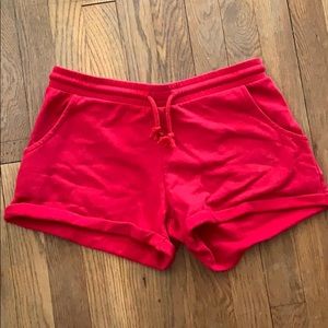 Red Alphalete shorts